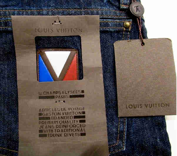 Louis Vuitton Slim Dark Blue Jeans For Men